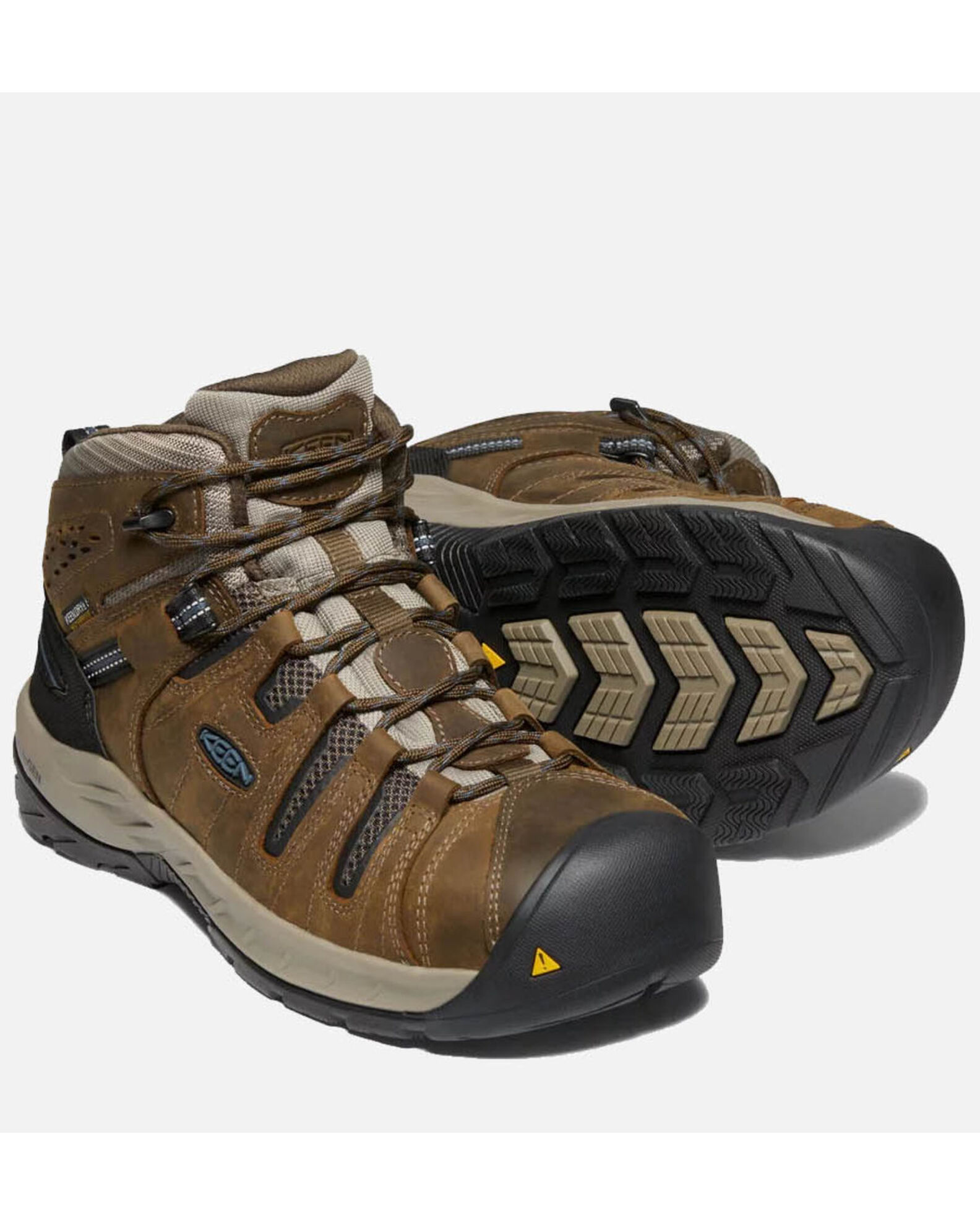 KEEN MEN S FLINT II MID SAFETY STEEL TOE WATERPROOF WORK BOOTS 1023237