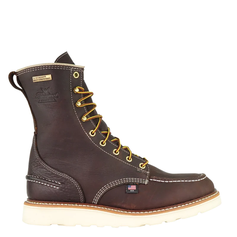 Men s Thorogood 8 Steel Toe WP Wedge Sole Work Boot 804 3800